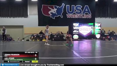 56 lbs Cons. Round 1 - Leo Stang, Pursuit Wrestling Minnesota vs Jonah Pearson, Iowa