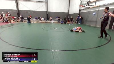 78 lbs Quarterfinal - Porter Branson, Salem Elite Mat Club vs Jaxon Aguilar, All-Phase Wrestling Club