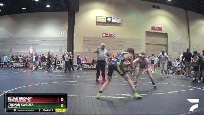 130 lbs Round 5 (6 Team) - Trevor Sobota, BadBass vs Elijah Broady, Indiana Outlaws