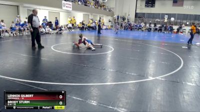 80 lbs Finals (8 Team) - Brody Sturm, K-M vs Lennox Gilbert, Centennial