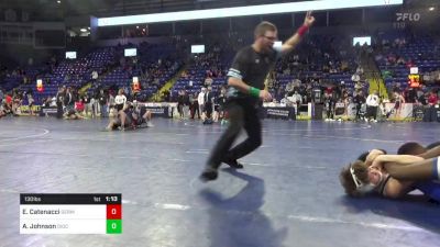 130 lbs 3rd Place - Eric Catenacci, Germantown Academy vs Amir Johnson, Diocese Of Erie