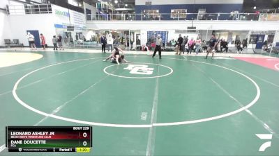 160 lbs Semifinal - Leonard Ashley Jr, Beach Boyz Wrestling Club vs Dane Doucette, FCA