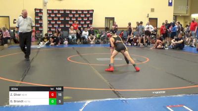 80 lbs Rr Rnd 2 - Zavier Olver, K8 Mat Assassins Red vs Gavin Brandt, K8 Team Nauman