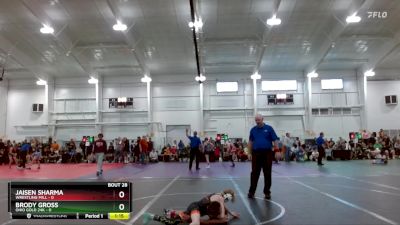 72 lbs Round 6 (10 Team) - Jaisen Sharma, Wrestling Mill vs Brody Gross, Ohio Gold 24K