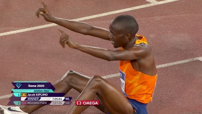 Jacob Kiplimo Runs 7:26 To Beat Jakob Ingebrigtsen In Rome 3k