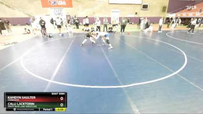 124 lbs Cons. Round 3 - Calli Lacktorin, White Bear Lake Wrestling vs Kamdyn Saulter, Minnesota