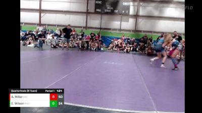 132 lbs Quarterfinals (8 Team) - Aaliyah Miller, Beast Mode vs Emory Wilson, Mayhem WC Black