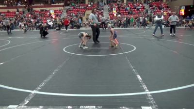 52 lbs Cons. Semi - Kashton Van Asdale, Team Haysville Wrestling Club vs Bristol Brown, Bluestem Wrestling Club