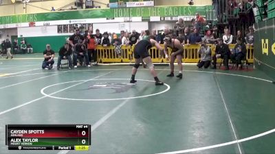 215 lbs Quarterfinal - Alex Taylor, MOUNT VERNON vs Cayden Spotts, ASHLAND