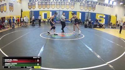 150 lbs Cons. Round 3 - OWEN NAPPI, North Port H.S. vs Samuel Hall, Riverdale