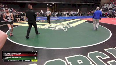 6A - 113 lbs Champ. Round 1 - Blake Samuelson, Olathe North vs Tanner Heincker, Derby