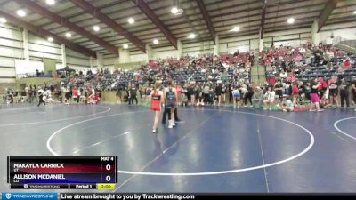 105 lbs Round 3 - Makayla Carrick, UT vs Allison McDaniel, CO