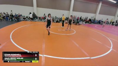 111-112 lbs Round 1 - Ethan Bonewell, Texas Elite Wrestling Club vs Davis Brody Nolan, FM Wrestling Club