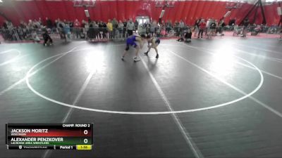 126 lbs Champ. Round 2 - Jackson Moritz, Wisconsin vs Alexander Penzkover, LaCrosse Area Wrestlers