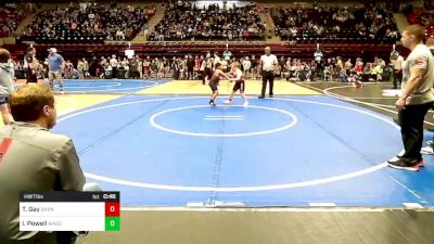 Consi Of 4 - Tucker Gay, Barnsdall Youth Wrestling vs Ivy Powell, Wagoner Takedown Club