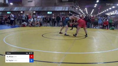 125 kg Rnd Of 64 - Aden Attao, Suples Wrestling Club vs Nathan Taylor, Lehigh Valley Wrestling Club