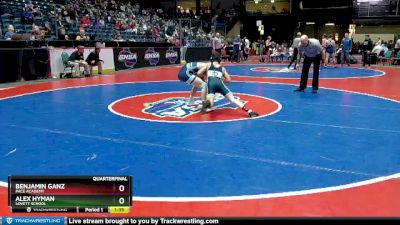 4A-113 lbs Quarterfinal - Benjamin Ganz, Pace Academy vs Alex Hyman, Lovett School