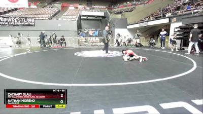 56 lbs Champ. Round 1 - Nathan Moreno, California vs Zachary Slali, TUF California Wrestling Academy