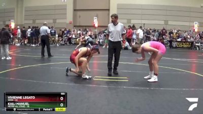 155 lbs Round 5 (10 Team) - Vivienne Legato, WOW vs Kaili Manuel, Metro All Stars