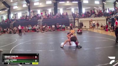 115 lbs Quarterfinals (8 Team) - Grady Phelps, Ohio Hazards vs Luke Lucero, Mat Rats