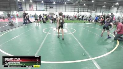 80 lbs Cons. Semi - Maddox Moore, Great Neck Wrestling Club vs Bennett Myles, NC Wrestling Factory