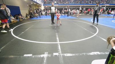 43-46 lbs Final - Kaidyn Camper, Caney Valley Wrestling vs Kynslee Church, Team Tulsa Wrestling Club