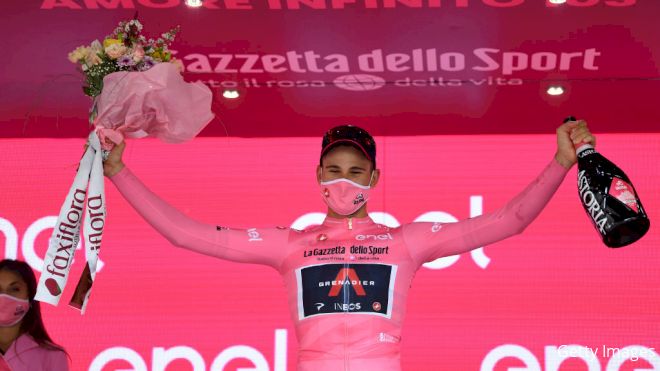 Ganna Ends First Giro d'Italia Stage In Lead