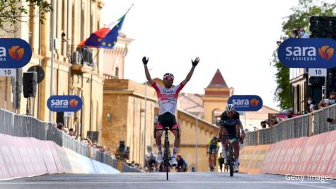 Ulissi Wins Stage 2 Of Giro d'Italia After Uphill Battle
