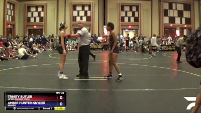 138 lbs Round 3 - Trinity Butler, Vipers Orange Crush vs Amber Hunter-Snyder, Kraken