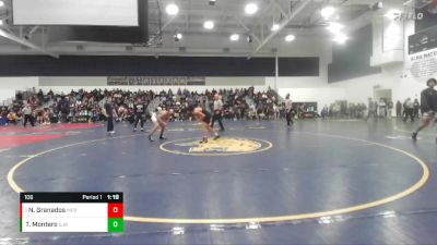 106 lbs Semifinal - Nathaniel Granados, Merced vs Troy Montero, Sj Bosco