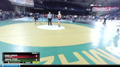 130 lbs Round 4 - Abigail Doan, Ilwaco Youth Wrestling vs Saige Okeefe, Washington