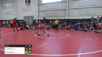 120 lbs Pools - Garrett Johnson, Arsenal WV vs Maverick Beckwith, Team Brutus