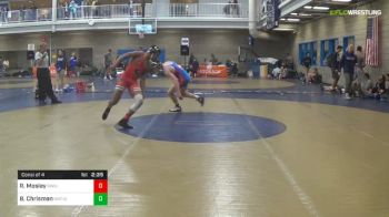 165 lbs Consi Of 4 - Roderick Mosley, Gardner-Webb Unattached vs Brady Chrisman, Kent State Unattached