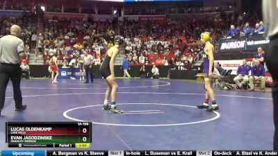 1A-106 lbs Champ. Round 1 - Evan Jagodzinske, Kingsley-Pierson vs Lucas Oldenkamp, Lake Mills