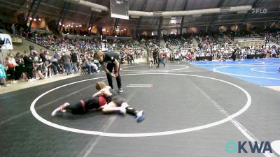 66 lbs Round Of 16 - Wyatt Brien, Pawnee Peewee Wrestling vs Brantley Lewis, Mustang Bronco Wrestling Club