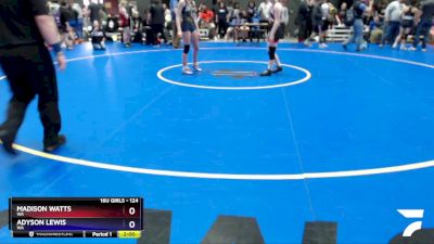 124 lbs Quarterfinal - Madison Watts, WA vs Adyson Lewis, WA