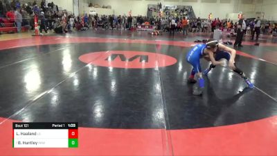 78 lbs Cons. Round 5 - Bryce Huntley, Rum River Wrestling vs LeRoy Haaland, Le Sueur-Henderson