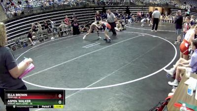 101 lbs Round 3 (6 Team) - Aspen Walker, Kansas Aqua Lizard vs Ella Brown, Team USA