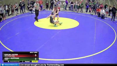 75 lbs Semifinal - Kaylin Juster, Dallas Mat Club vs Keely Huffman, COWA