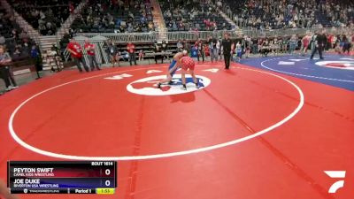 157 lbs Quarterfinal - Peyton Swift, Camel Kids Wrestling vs Joe Duke, Riverton USA Wrestling