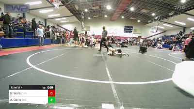 49 lbs Consi Of 4 - Byrd Ware, Cleveland Take Down Club vs Achilles Davie, Salina Wrestling Club