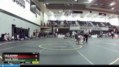 71 lbs Cons. Round 3 - Cruz Bowers, Jet Wrestling Club vs Samuel Rioux, Contenders Wrestling Academy