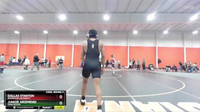 125 lbs Cons. Round 3 - Junior Arizmendi, Manchester vs Dallas Stanton, Rochester University