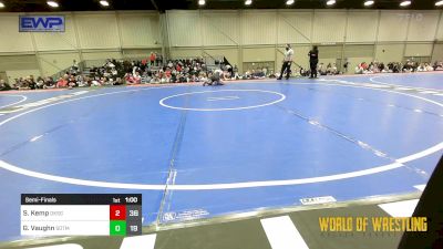 135 lbs Semifinal - Shelby Kemp, OK Supergirls Black vs Gage Vaughn, Sisters On The Mat Black