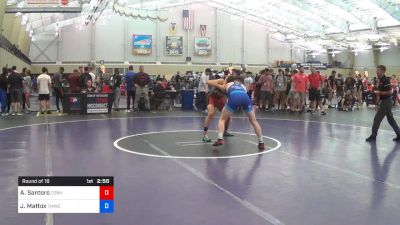 74 kg Round Of 16 - Adam Santoro, Cornell vs Jaden Mattox, TMWC/Ohio RTC