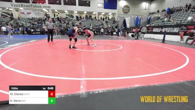 115 lbs Consi Of 32 #1 - Miguel Elenes, Westview vs Korbyn Sena, BULLDOG WRESTLING CLUB