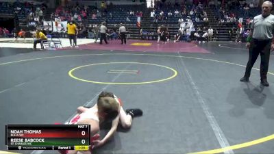 69 lbs Cons. Semi - Reese Babcock, St. Charles WC vs Noah Thomas, Bulls WC