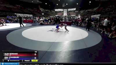 132 lbs Round 2 (16 Team) - Alex Serrano, SCVWA vs Eric Stansbury, REWA