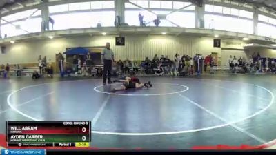 63 lbs Cons. Round 3 - Will Abram, Indiana vs Ayden Garber, Hobart Wrestling Club