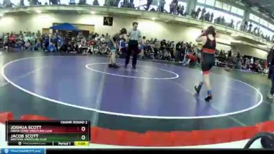 98 lbs Champ. Round 2 - Jacob Scott, Western Wrestling Club vs Joshua Scott, Indian Creek Wrestling Club